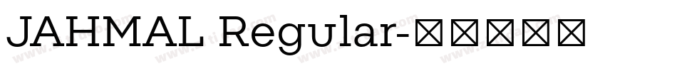 JAHMAL Regular字体转换